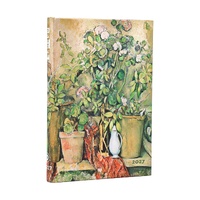 2027 Diary Paperblanks Cezanne's Terracotta Pots and Flowers Mini Week-At-A-Time Verso Hardcover