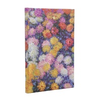 2027 Diary Paperblanks Monet's Chrysanthemums Mini Week-At-A-Time Verso Hardcover