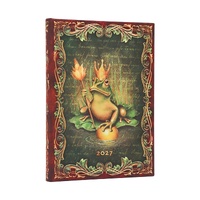 2027 Diary Paperblanks The Brothers Grimm, Frog Prince Midi Week-At-A-Time Horizontal Hardcover