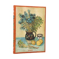 2027 Diary Paperblanks Van Gogh's Still Life Midi Week-At-A-Time Verso Hardcover