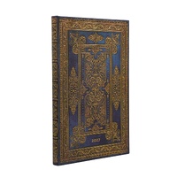 2027 Diary Paperblanks Blue Luxe Maxi Week-At-A-Time Horizontal Hardcover
