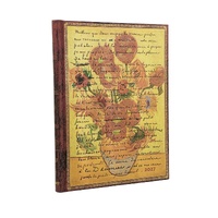 2027 Diary Paperblanks Van Gogh, Sunflowers Ultra Week-At-A-Time Vertical Hardcover