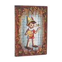 2027 Diary Paperblanks Carlo Collodi, Pinocchio Mini Week-At-A-Time Horizontal Flexi Softcover