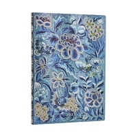 2027 Diary Paperblanks Blue Willow Midi Week-At-A-Time Horizontal Flexi Softcover