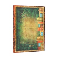 2027 Diary Paperblanks Garcia Marquez, One Hundred Years of Solitude Midi Week-At-A-Time Horizontal Flexi Softcover