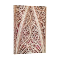 2027 Diary Paperblanks Vault of the Milan Cathedral Midi Week-At-A-Time Horizontal Flexi Softcover