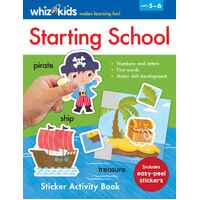 Lake Press Whiz Kids Starting School Sticker Activity Book Ages 5-6