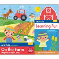 Lake Press Whiz Kids Magnetic Puzzle & Book On the Farm