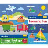 Lake Press Whiz Kids Magnetic Puzzle & Book Things That Go