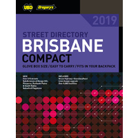 UBD Gregory's Compact Street Directory Brisbane 2019 19th Ed 