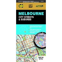 UBD Gregory's Melbourne City Streets & Suburbs Map 362 7th ed (waterproof) 9780731931835