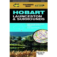 UBD Gregory's Hobart Launceston & Surrounds Map 780/781 4th ed 9780731932245