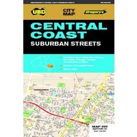 UBD Gregory's Central Coast NSW Suburban Streets Map 289 15th Edition 9780731932269 (Pub 1 Dec 2019)