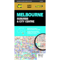 UBD Gregory's Melbourne Suburbs & City Centre Map 318 9th ed 9780731932306