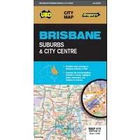 UBD Gregory's Brisbane Suburbs & City Centre Map 418 10th ed 9780731932344
