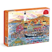 Galison Jigsaw Puzzle 1000 Piece Michael Storrings Autumn By the Sea 