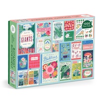 Galison Jigsaw Puzzle 1000 Piece Ever Upward Botanist Bookshelf