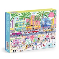 Galison Jigsaw Puzzle 1000 Piece Michael Storrings South Beach Miami