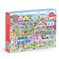 Galison Jigsaw Puzzle 1000 Piece Michael Storrings Book Town
