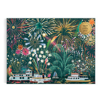 Galison Jigsaw Puzzle 1000 Piece Fireworks Jubilee Foil