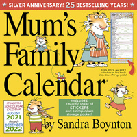 2022 Calendar Mum's Family 17-Month Square Wall by Workman W97683