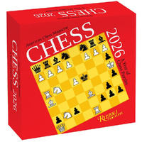 2026 Calendar Chess: A Year of Chess Puzzles Day-to-Day Boxed, Rizzoli Universe AM48036