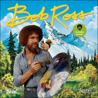 2026 Calendar Bob Ross with Poster Square Wall, Rizzoli Universe AM48302
