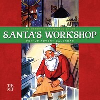 Advent Calendar Santa's Workshop Pop-up Square Wall by Andrews McMeel AM56757