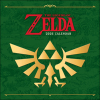 2026 Calendar The Legend of Zelda Square Wall, Abrams AM83524