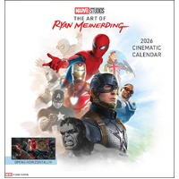 2026 Calendar Marvel Studios: The Art of Ryan Meinerding Cinematic Square Wall, Andrews McMeel AM84354