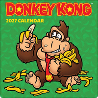 2027 Calendar Donkey Kong Square Wall, Abrams AM92328