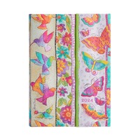 2024 Diary Hummingbirds & Flutterbyes Midi Day-at-a-Time  Paperblanks