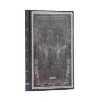 2021 Diary Midnight Steel Mini Week to View Horizontal by Paperblanks