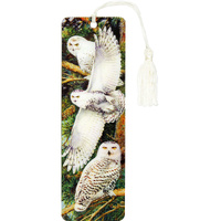 Peter Pauper Press 3D Bookmark - Snowy Owl, 316813