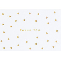 Peter Pauper Press Boxed Thank you Note Cards - Gold Dots 319005