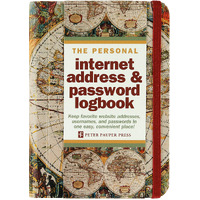 Peter Pauper Press The Personal Internet Address & Password Logbook World 319074
