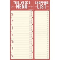 Peter Pauper Press Note Pad This Week's Menu, 321350