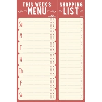 Peter Pauper Press Note Pad This Week's Menu, 321350