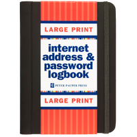 Peter Pauper Press The Personal Internet Address & Password Logbook Large Print 321701