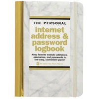 Peter Pauper Press The Personal Internet Address & Password Logbook Marble, 324719