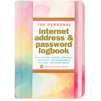 Peter Pauper Press The Personal Internet Address & Password Logbook Watercolor Sunset, 328373