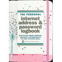 Peter Pauper Press The Personal Internet Address & Password Logbook Tree of Hearts, 329066