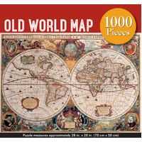 1000 Piece Jigsaw Puzzle: Old World Map by Peter Pauper Press