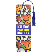 Peter Pauper Press Children's Bookmark - Read Books, Play Ball, Have Fun, 331618