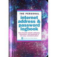 Peter Pauper Press The Personal Internet Address & Password Logbook Galaxy, 333858