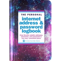 Peter Pauper Press The Personal Internet Address & Password Logbook Galaxy, 333858