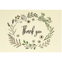 Peter Pauper Press Thank You Notes Native Botanicals, Cards with Envelopes Set