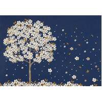 Peter Pauper Press Boxed Blank Note Cards - Falling Blossoms 334817