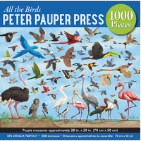 Peter Pauper Press Jigsaw Puzzle 1000 Piece - All The Birds 334930