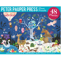 48 Piece Kids' Floor Puzzle: Nighttime Forest by Peter Pauper Press